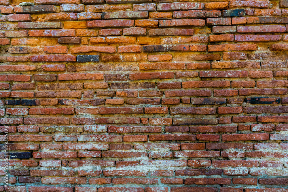 Obraz premium Old red brick wall background.