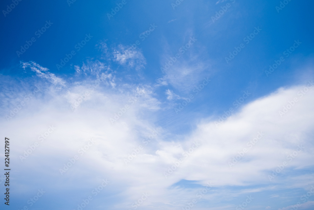 Fototapeta premium Blue sky and white clouds.