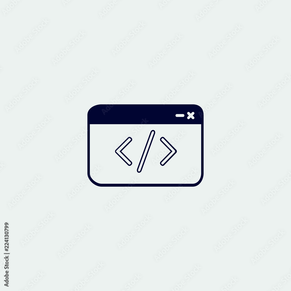 coding icon, vector illustration. flat icon. programming icon coding icon, vector illustration. flat icon. programming icon