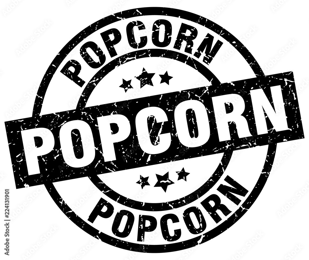 popcorn round grunge black stamp popcorn round grunge black stamp