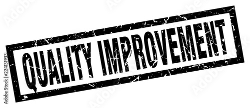 square grunge black quality improvement stamp