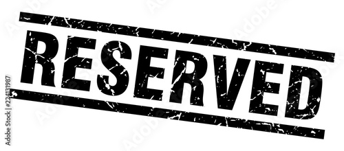 square grunge black reserved stamp
