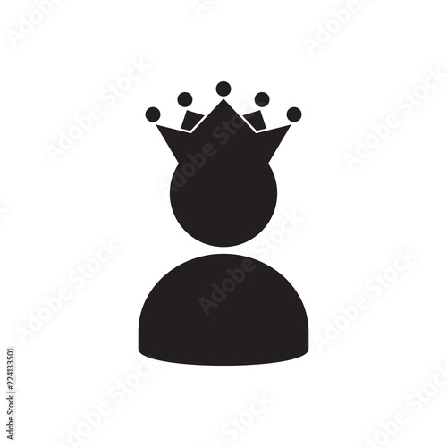 King User Icon Logo Design Element
