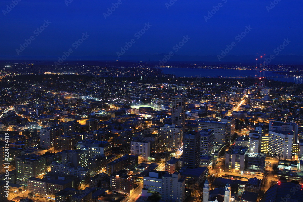 Fototapeta premium シアトル 夜景