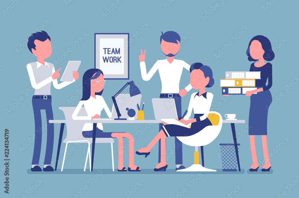 Obraz premium Team work in the office