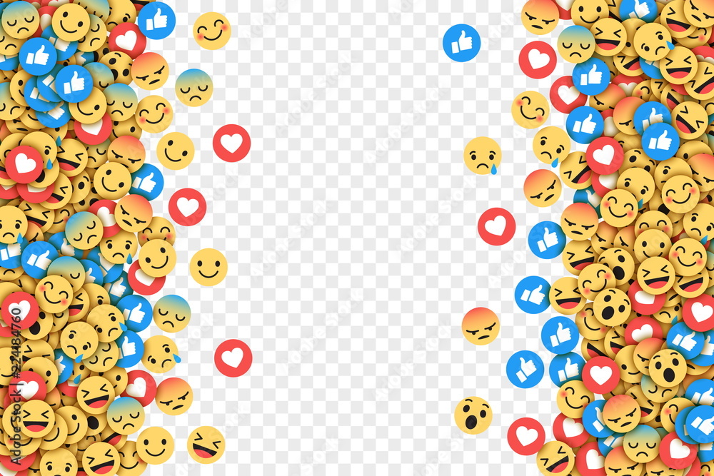 Vector Flat Design Modern Emoji Conceptual Abstract Art Illustration on Transparent Background. Social Network Web Emoticons for Internet, App, Advertisement, Promotion, Marketing, SMM, CEO, Business Vector Flat Design Modern Emoji Conceptual Abstract Art Illustration on Transparent Background. Social Network Web Emoticons for Internet, App, Advertisement, Promotion, Marketing, SMM, CEO, Business