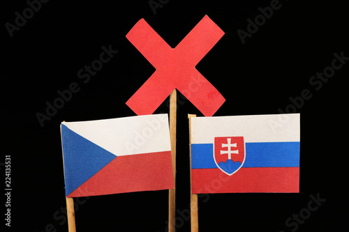 A showing rivality between Czech republic and Slovakia. On first look without rivality and second.. oh photo