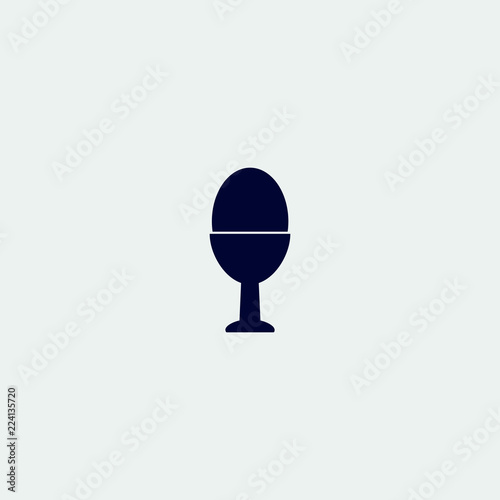 egg icon, vector illustration. flat icon