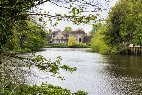 Aylesford Priory, Maidstone, Kent and the River Medway.