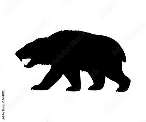 Amphicyonidae bear dogs silhouette extinct mammal animal 
