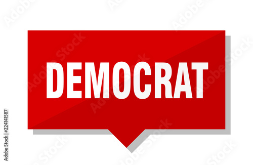 democrat red tag