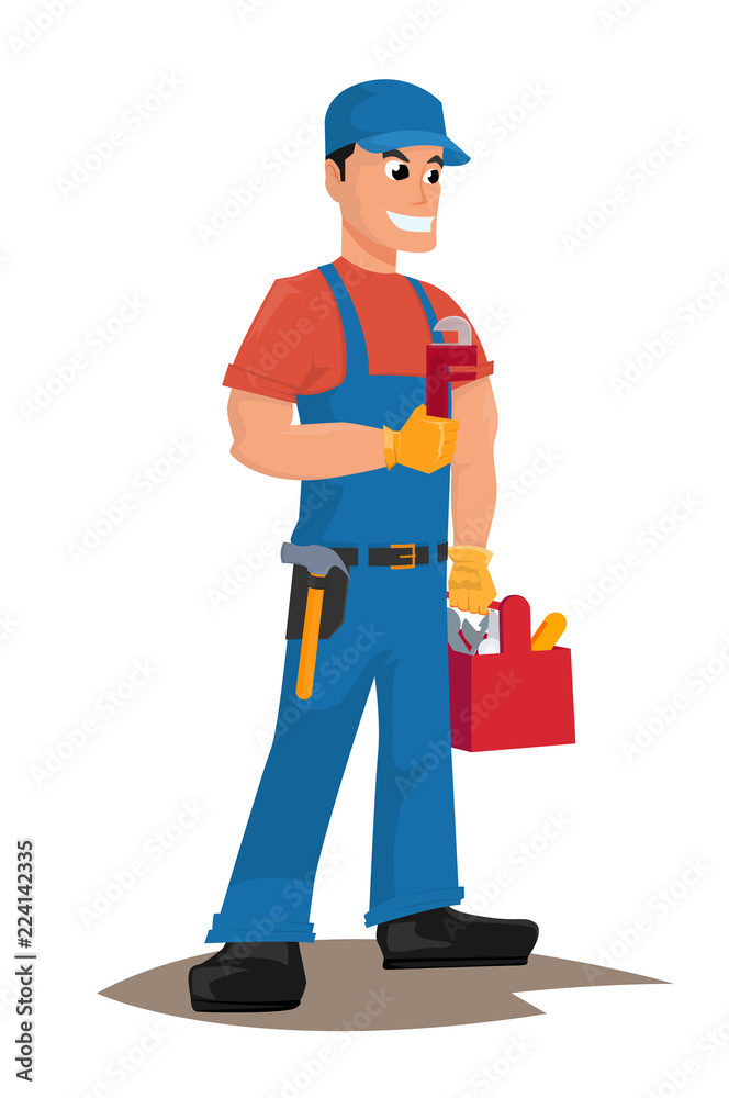 Handyman with tools Handyman with tools