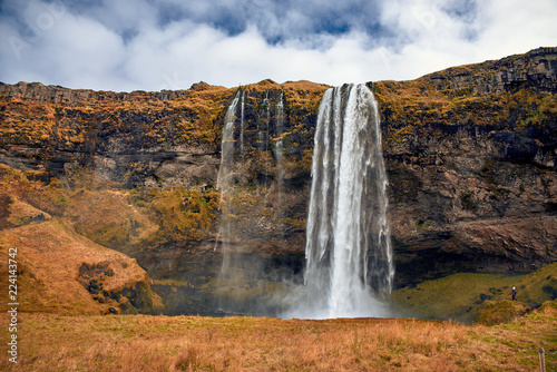 Seljalandsfoss is a waterfall in Iceland 