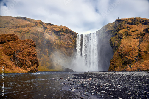 Fototapeta Naklejka Na Ścianę i Meble -  Skogafoss  is a waterfall in Iceland 