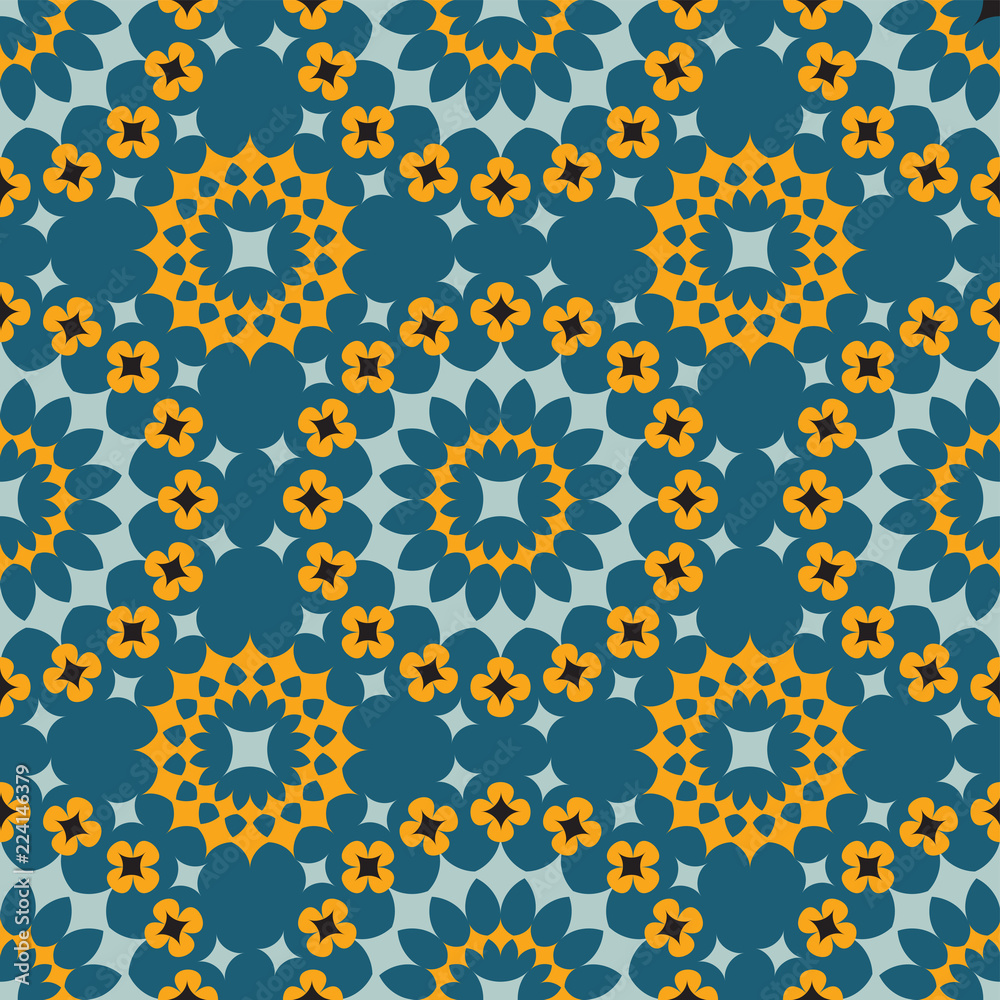 Shweshwe flower pattern Shweshwe flower pattern