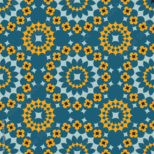 Shweshwe flower pattern