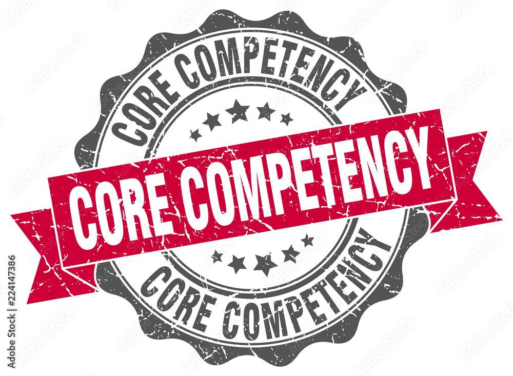 Obraz premium core competency stamp. sign. seal