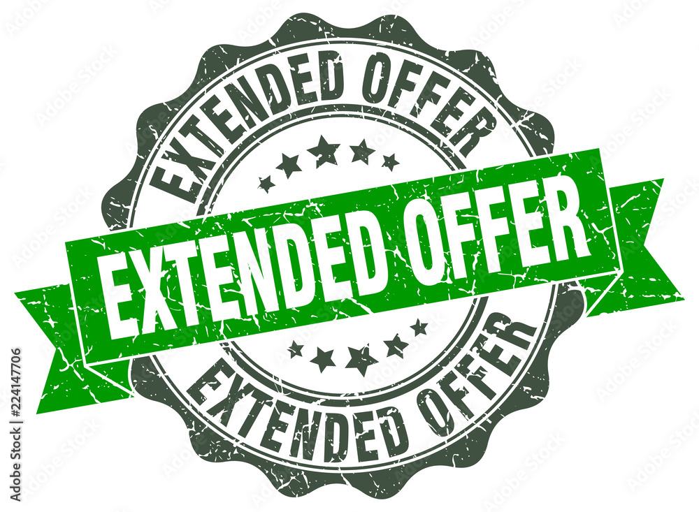 extended offer stamp. sign. seal extended offer stamp. sign. seal
