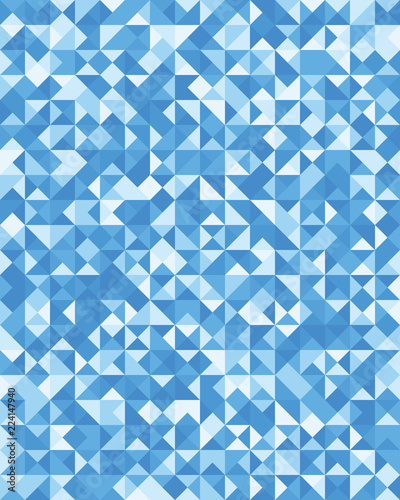 Triangular or square geometric abstract seamless pattern. Ornament texture or mosaic design backdrop tile template