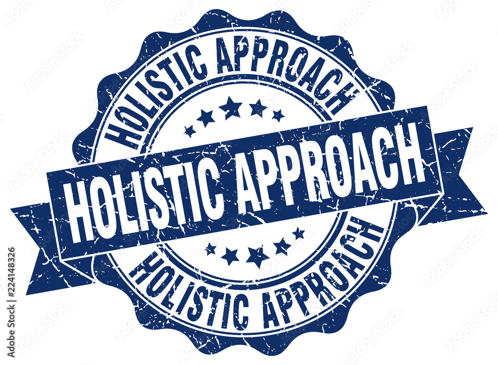Fototapeta premium holistic approach stamp. sign. seal