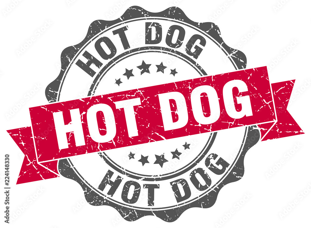 Fototapeta premium hot dog stamp. sign. seal