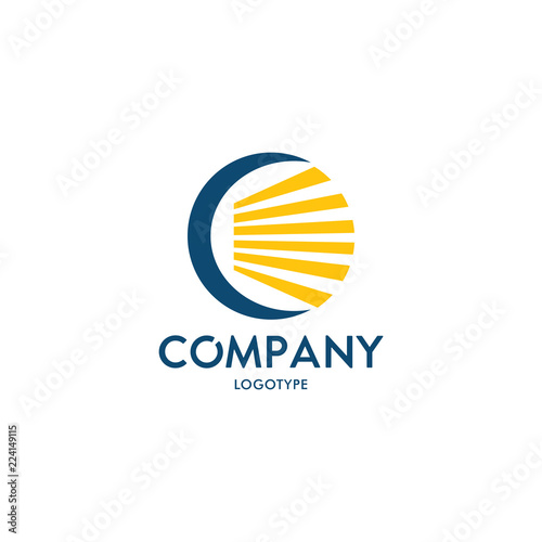 Creative Blinds Logo Design. Jalousie icon. Window logo