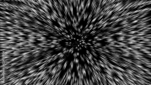 Light Speed Star Travel.Abstract Space Warp Vector Illustration.