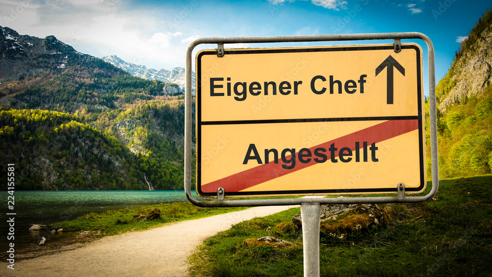 Schild 379 - Eigener Chef Schild 379 - Eigener Chef