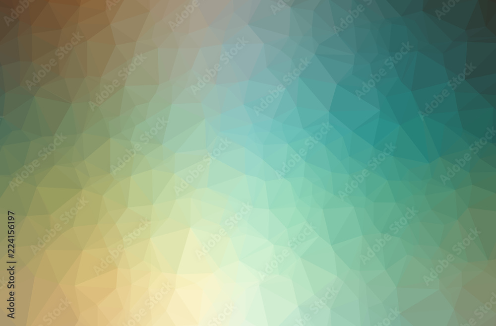 Obraz premium Illustration of blue abstract polygonal modern multicolor background.