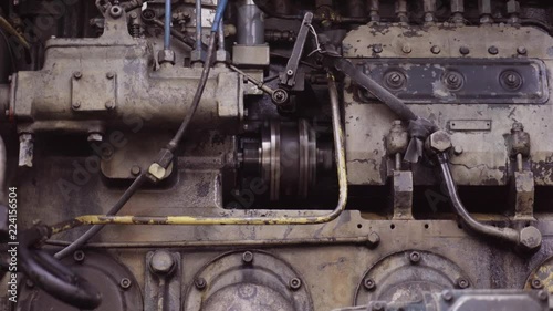 Movable parts of locomotive engine