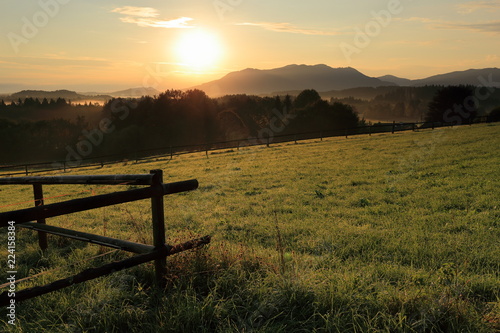 Sonnenaufgang in Bayern