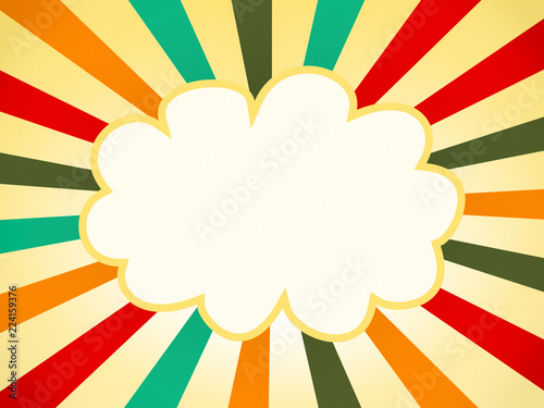 Retro style background with the inscription space in the center