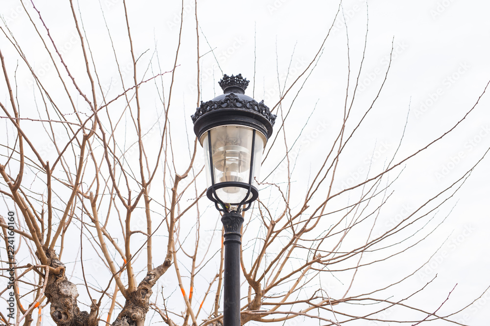 Street lamp outdoor. Old Fashioned Street Light Street lamp outdoor. Old Fashioned Street Light