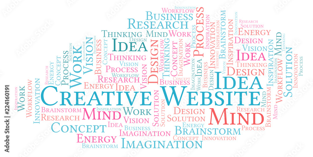 Creative Website word cloud, made with text only. Creative Website word cloud, made with text only.