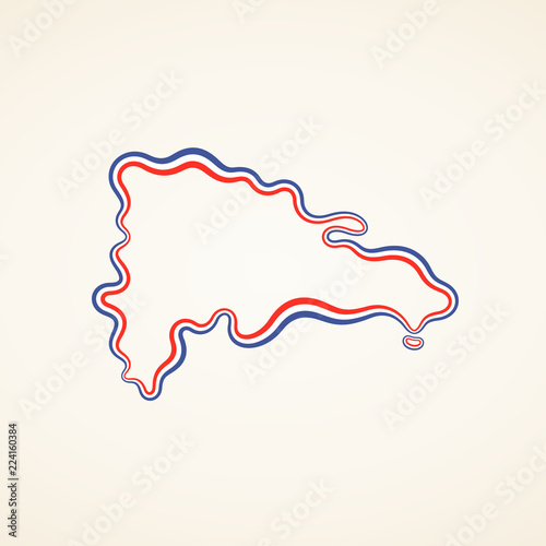 Dominican Republic - Outline Map