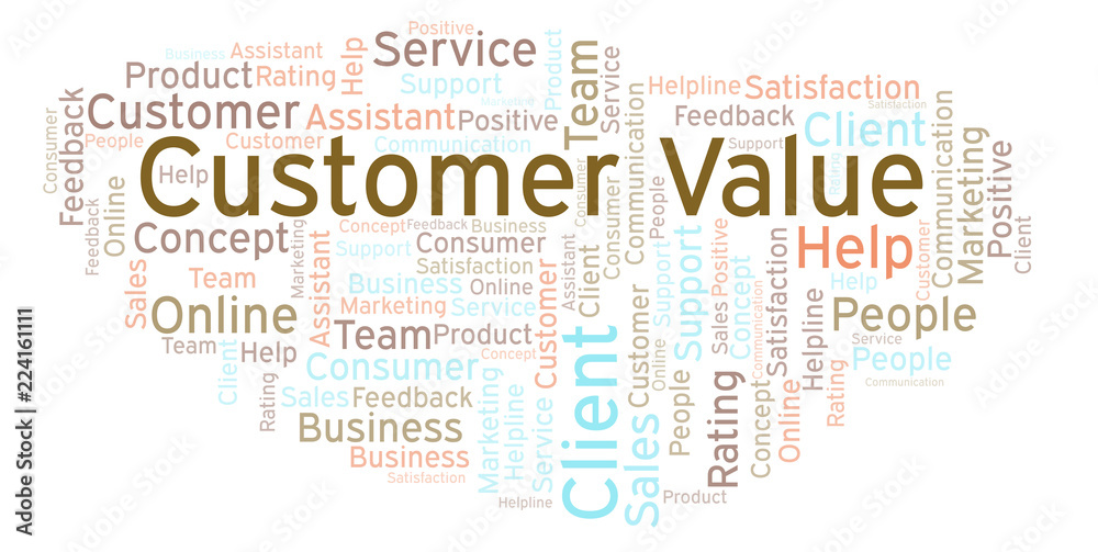 Customer Value word cloud.