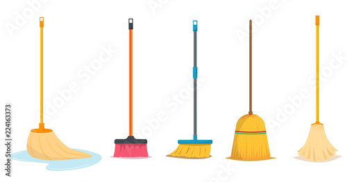 Fotografia Mop and broom for cleaning