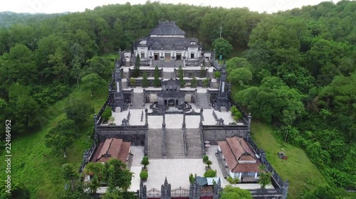 Imperial Khai Dinh Tomb in Hue City middle of Viet nam, very famous for trveling photo