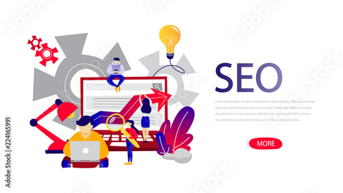 SEO horizontal banner template for web page