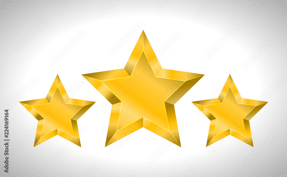 Star realistic metallic golden isolated yellow 3D Star realistic metallic golden isolated yellow 3D