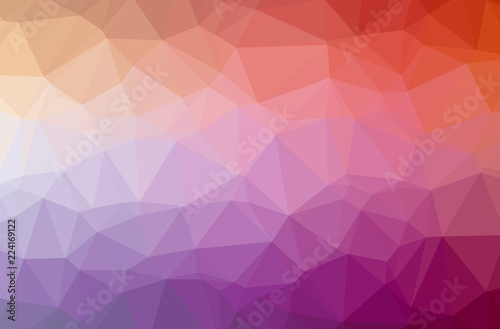 Illustration of red poligon modern multicolor background. photo