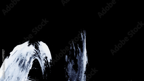 Wallpaper Mural White expressive brush strokes for creative, innovative, interesting backgrounds in zen style Torontodigital.ca