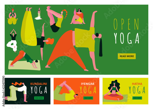 Yoga Banners Set