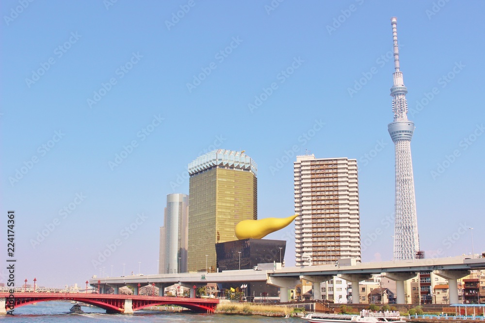 Naklejka premium 東京スカイツリーの街
