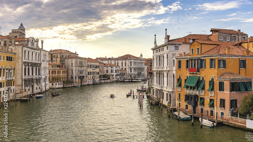 Venice Italy, panorama city skyline at Grand Canal © Noppasinw