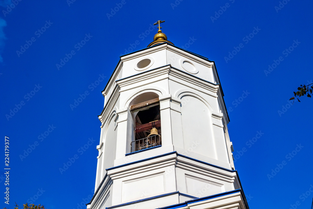 Church of the Transfiguration of the 19 th century in the village of Spas-Suhodrev. Maloyaroslavetsky district, Kaluzhskiy region, Russia