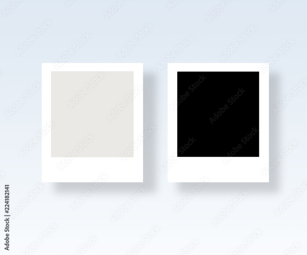 Mockup of blank photos frame card with shadow. Mockup of blank photos frame card with shadow.