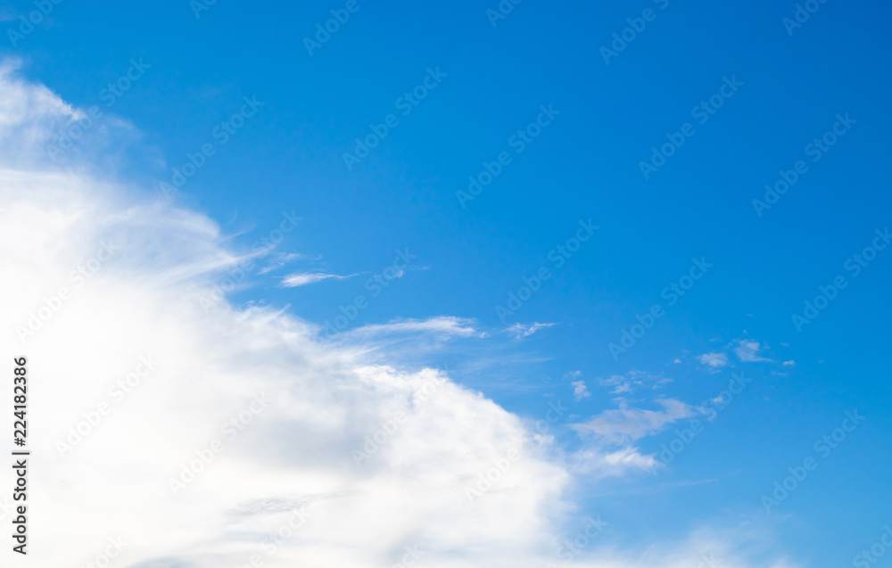 Blue sky with soft white cloudy atmosphere is clear and clean. Blue sky with soft white cloudy atmosphere is clear and clean.