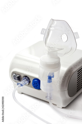 Nebulizer - medical equipment for inhalation with respiratory mask