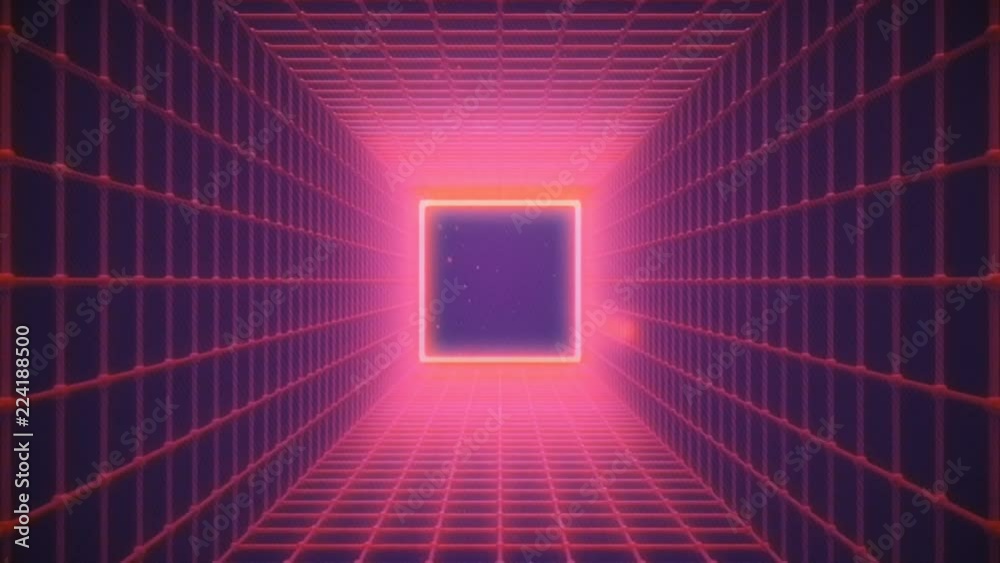 Retro Wave Shiny Grid VJ Loop - a cool retro motion graphic with VHS style that will be perfect in your next retro parties. You can use this unique clip in business videos, commercials and statistic s